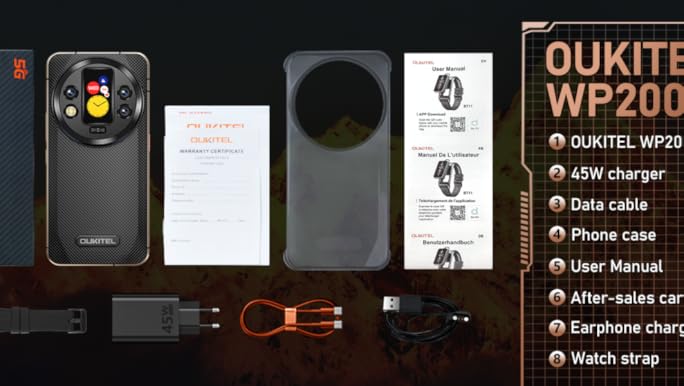 OUKITEL WP200Pro 72GB+1TB 未使用品 Amazon.com: OUKITEL WP200 Pro Rugged Smartphone Unlocked